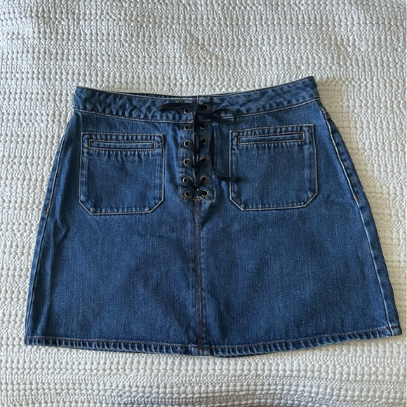 Denim Mini Skirt 100% cotton - Picture 2 of 7
